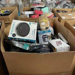 Palette de produits ménagers – Retours clients Amazon (45 pièces)