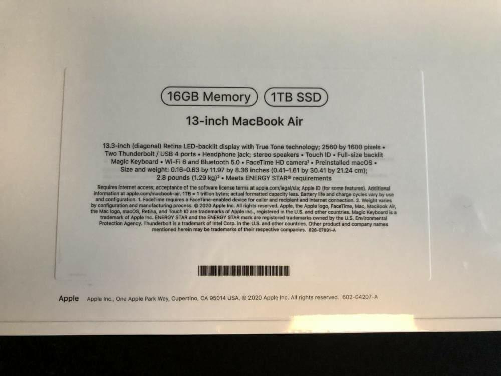 Palette de 50 MacBook Air (2020) d’Apple – Neufs - Image 6